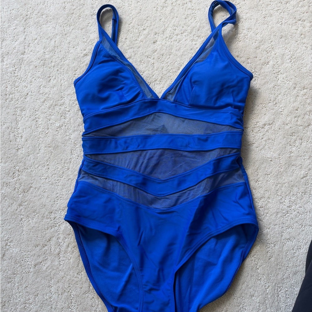Ted Baker Royal Blue One-Piece Swimsuit